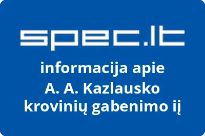 A. A. Kazlausko krovinių gabenimo iį