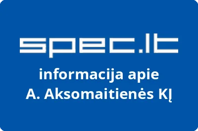 A. Aksomaitienės KĮ