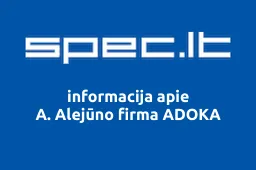 A. Alejūno firma ADOKA | spec.lt