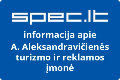 A. Aleksandravičienės turizmo ir reklamos įmonė