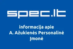 A. Ažukienės Personalinė Įmonė