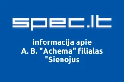 A. B. "Achema" filialas "Sienojus iliustracija
