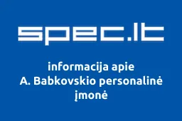 A. Babkovskio personalinė įmonė