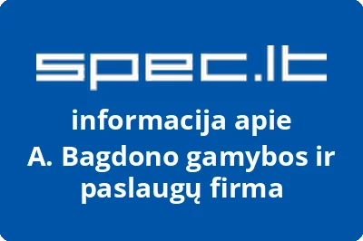 A. Bagdono gamybos ir paslaugų firma