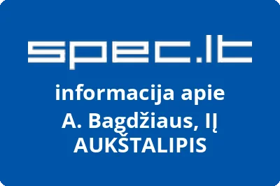 A. Bagdžiaus individuali įmonė AUKŠTALIPIS