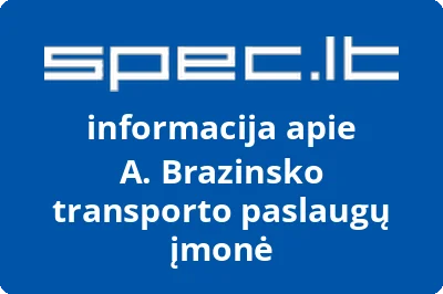 A. Brazinsko transporto paslaugų įmonė