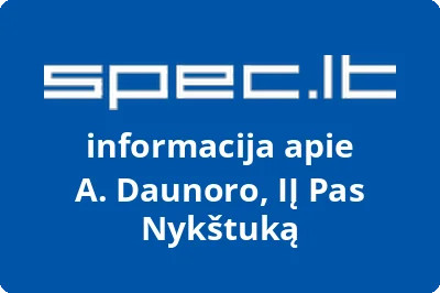 A. Daunoro individuali įmonė Pas nykštuką