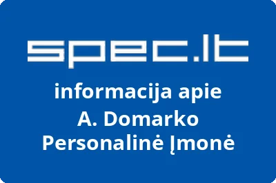 A. Domarko Personalinė Įmonė
