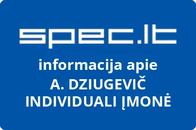 A. DZIUGEVIČ INDIVIDUALI ĮMONĖ