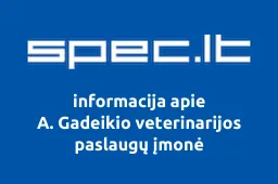 A. Gadeikio veterinarijos paslaugų įmonė