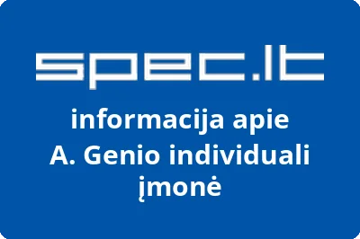 A. Genio individuali įmonė
