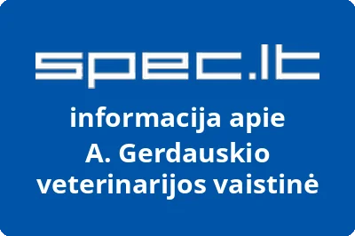 A. Gerdauskio veterinarijos vaistinė