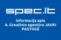 A. Graužinio agentūra JAUKI PASTOGĖ iliustracija