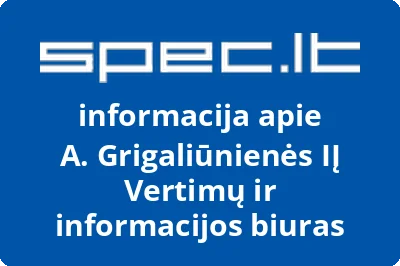 A. Grigaliūnienės IĮ Vertimų ir informacijos biuras