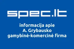 A. Grybausko gamybinė-komercinė firma | spec.lt
