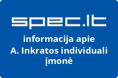 A. Inkratos individuali įmonė