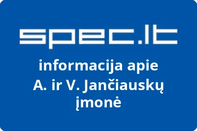 A. ir V. Jančiauskų įmonė