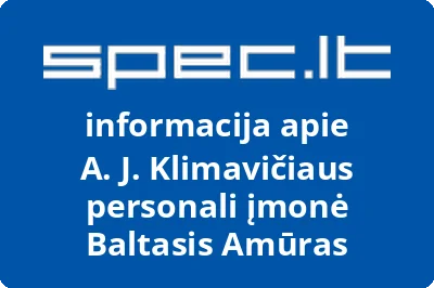 A. J. Klimavičiaus personali įmonė Baltasis Amūras
