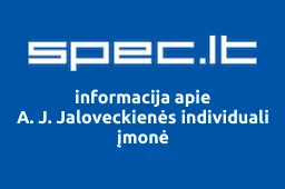 A. J. Jaloveckienės individuali įmonė | spec.lt