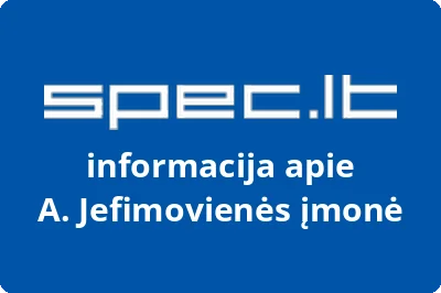 A. Jefimovienės įmonė