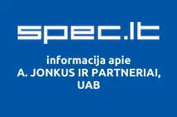 A. JONKUS IR PARTNERIAI, UAB | spec.lt