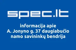 A. Jonyno g. 37 daugiabučio namo savininkų bendrija | spec.lt