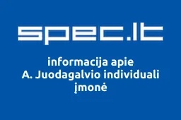 A. Juodagalvio individuali įmonė | spec.lt
