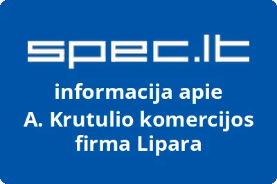 A. Krutulio komercijos firma Lipara