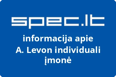 A. Levon individuali įmonė