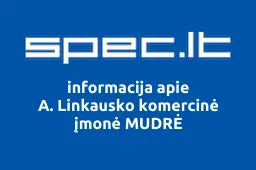 A. Linkausko komercinė įmonė MUDRĖ iliustracija