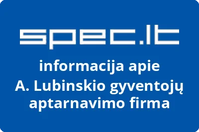 A. Lubinskio gyventojų aptarnavimo firma
