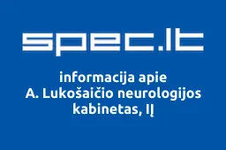 A. Lukošaičio neurologijos kabinetas, IĮ iliustracija