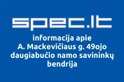 A. Mackevičiaus g. 49ojo daugiabučio namo savininkų bendrija | spec.lt