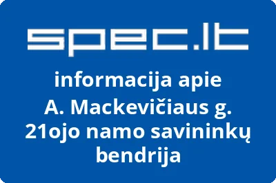 A. Mackevičiaus g. 21ojo namo savininkų bendrija