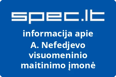 A. Nefedjevo visuomeninio maitinimo įmonė
