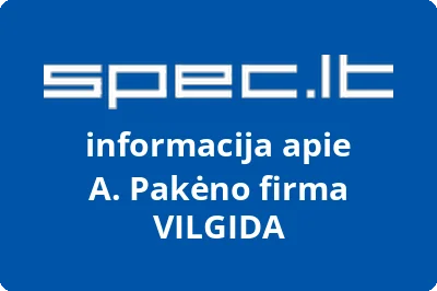 A. Pakėno firma VILGIDA