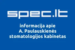 A. Paulauskienės stomatologijos kabinetas | spec.lt