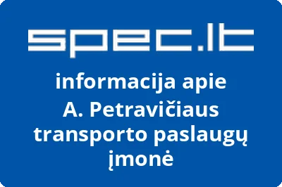 A. Petravičiaus transporto paslaugų įmonė