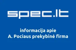 A. Pociaus prekybinė firma