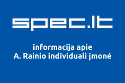 A. Rainio individuali įmonė | spec.lt