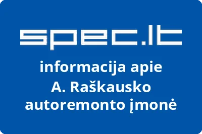 A. Raškausko autoremonto įmonė