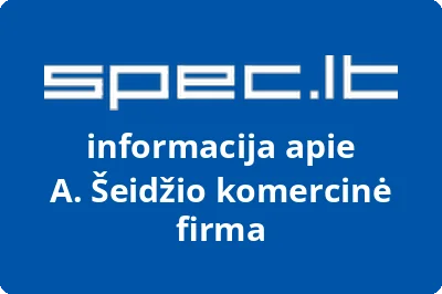 A. Šeidžio komercinė firma