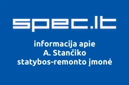 A. Stančiko statybos-remonto įmonė | spec.lt