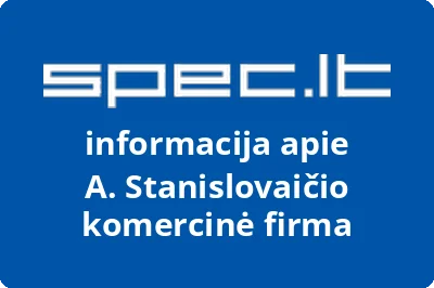 A. Stanislovaičio komercinė firma