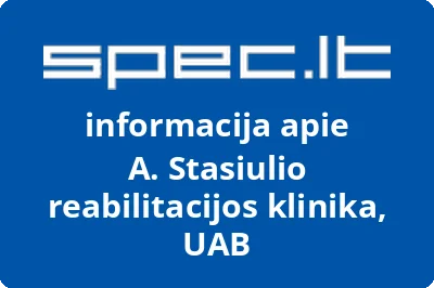 A. Stasiulio reabilitacijos klinika, UAB