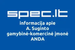 A. Suginto gamybinė-komercinė įmonė ANDA | spec.lt