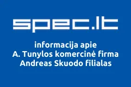 A. Tunylos komercinė firma Andreas Skuodo filialas | spec.lt