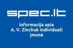 A. V. Zinchuk individuali įmonė | spec.lt