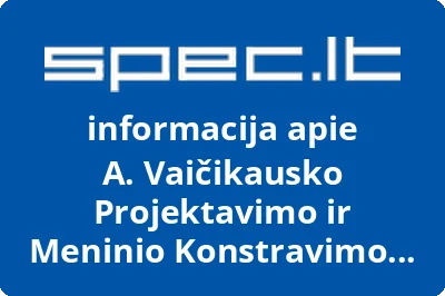 A. Vaičikausko projektavimo ir meninio konstravimo įmonė