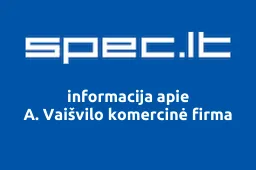 A. Vaišvilo komercinė firma | spec.lt